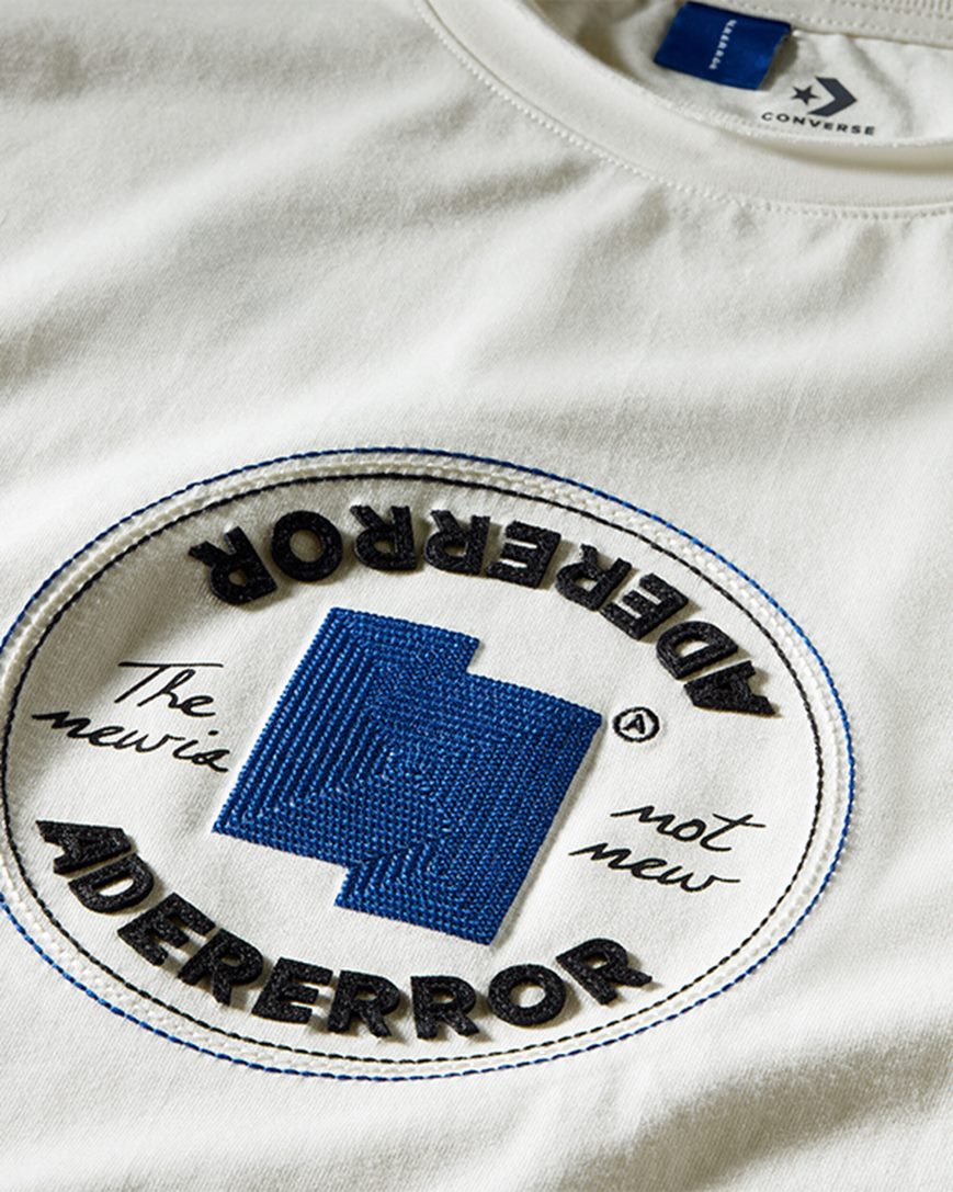 Men's Converse x ADER ERROR SHAPES T-Shirts White | AU 459C6T